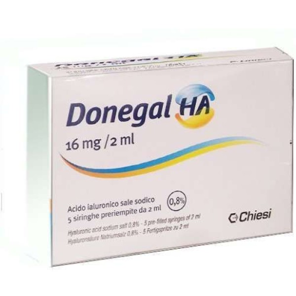 DONEGAL HA 0.8% 16mg/2ml x 5 SIRINGHE